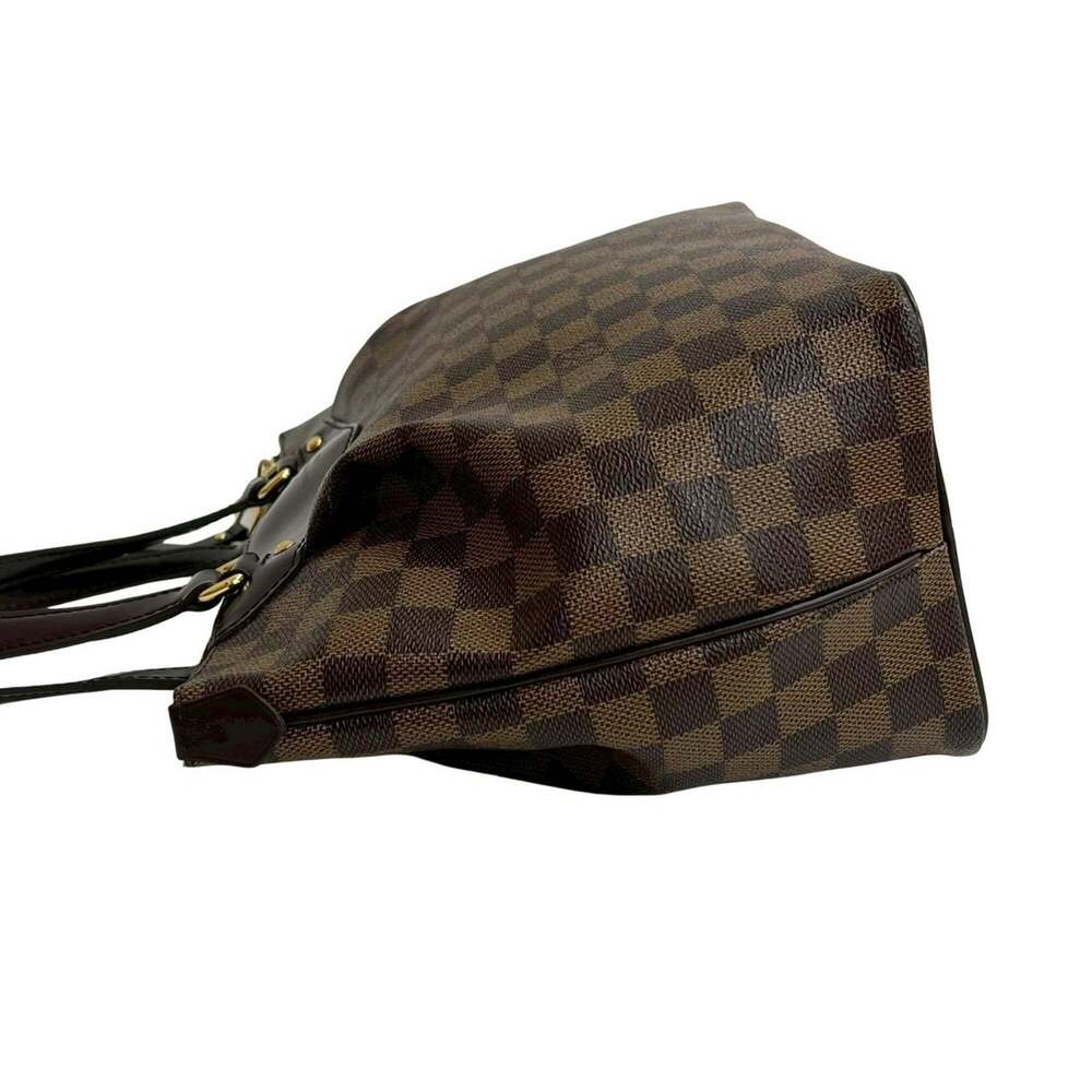 LOUIS VUITTON Authentic Brown Damier Leather Tote Bag - Picture 5 of 10